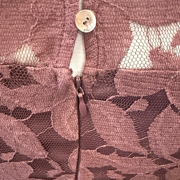 Alter'd State Dusty Plum Colored Lace Sleeveless Dress Size Small - Picture 9 of 14